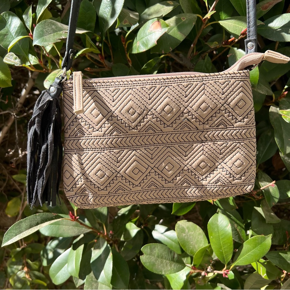 Boho y2k embroidered crossbody purse
